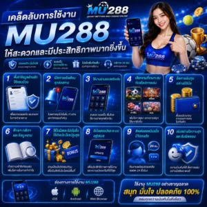 เคล็ดลับการใช้งาน MU288 ให้สะดวกและมีประสิทธิภาพมากยิ่งขึ้น